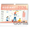 NOTIQUE Týždenný rodinný plánovací s háčikom 30 x 21 cm 2026 NOTIQUE Týždenný rodinný plánovací s háčikom 30 x 21 cm 2026