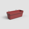 Truhlík CAPRI, závěsný, se zásob. na vodu, 50cm, plast, červená|DARK RED|Artevasi Truhlík CAPRI, závěsný, se zásob. na vodu, 50cm, plast, červená|DARK RED|Artevasi