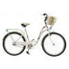 Lavida Dámsky Retro bicykel Mahbike 3-prevodový hliníkový rám Bielo zelená 26