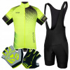 Cyklistický Dres Pánsky Set veľ 4XL Tričko Kraťasy Rukavice Cyklistický Dres Pánsky Set veľ 4XL Tričko Kraťasy Rukavice