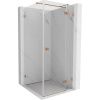 Mexen Lunar T, výklopný sprchový kút pravý 120 x 120 cm, 8mm číre sklo, profil medená matná, 834T-120-120-65-00-P Mexen Lunar T, výklopný sprchový kút pravý 120 x 120 cm, 8mm číre sklo, profil medená matná, 834T-120-120-65-00-P
