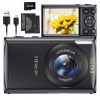 DIGITÁLNY KOMPAKTNÝ FOTOAPARÁT HD 4K 64MP 18X ZOOM + 32GB KARTA S AUTOFÓKUSOM DIGITÁLNY KOMPAKTNÝ FOTOAPARÁT HD 4K 64MP 18X ZOOM + 32GB KARTA S AUTOFÓKUSOM