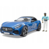 BRUDER 3481 Roadster s vodičom modrý BRUDER 3481 Roadster s vodičom modrý