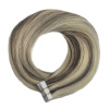 TAPE IN vlasy Premium 60 cm – 20 pásikov, 50 g, melír ľadová blond / hnedá, pravé indické vlasy TAPE IN vlasy Premium 60 cm – 20 pásikov, 50 g, melír ľadová blond / hnedá, pravé indické vlasy