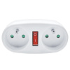 Solight Rozbočovač, 2 x 10A, biely, vypínač P107 Solight Rozbočovač, 2 x 10A, biely, vypínač P107