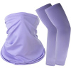 Letný set Ice Silk: Chladiaca šatka a návleky na ruky, fialová Letný set Ice Silk: Chladiaca šatka a návleky na ruky, fialová