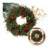 Vianočný veniec na dvere s jarabinou - 45 cm, WSN22 Vianočný veniec na dvere s jarabinou - 45 cm, WSN22