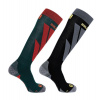 SALOMON ponožky /Access 2pack green/black S SALOMON ponožky /Access 2pack green/black S