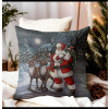 Vianočná gobelínová obliečka na vankúš s lurexom – Santa Claus s jeleňmi Viacfarebná 42x42 cm Vianočná gobelínová obliečka na vankúš s lurexom – Santa Claus s jeleňmi Viacfarebná 42x42 cm