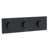 Kludi Tronic Termostatická batéria pod omietku, na 2 spotrebiče, matná čierna 3830039-00 Kludi Tronic Termostatická batéria pod omietku, na 2 spotrebiče, matná čierna 3830039-00