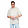 Bavlnené pánske tričko LOOSE FIT biele pohodlné basic V2 OM-TSBC-0267 S Bavlnené pánske tričko LOOSE FIT biele pohodlné basic V2 OM-TSBC-0267 S