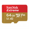 SanDisk Extreme microSDXC 64 GB + SD Adapter 170 MB/s and 80 MB/s A2 C10 V30 UHS-I U3 - SANDISK 121585 SanDisk Extreme microSDXC 64 GB + SD Adapter 170 MB/s and 80 MB/s A2 C10 V30 UHS-I U3 - SANDISK 121585