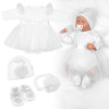 Luxusná 4D slávnostná sada pre bábätko Girl - biela Baby Nellys Luxusná 4D slávnostná sada pre bábätko Girl - biela Baby Nellys