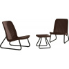 Záhradný nábytok Keter Rio Patio set whiskey hnedý Záhradný nábytok Keter Rio Patio set whiskey hnedý