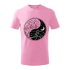 Yin & Yang hory a moře - Tričko detské bavlnené - 146 cm/10 rokov ( Ružová ) Yin & Yang hory a moře - Tričko detské bavlnené - 146 cm/10 rokov ( Ružová )