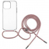 Kryt na mobil FIXED Pure Neck AntiUV s růžovou šňůrkou na krk Apple iPhone 15 Pro FIXPUN-1202-PI Kryt na mobil FIXED Pure Neck AntiUV s růžovou šňůrkou na krk Apple iPhone 15 Pro FIXPUN-1202-PI