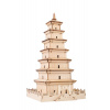 Woodcraft Drevené 3D puzzle Veľká pagoda divokej husi Woodcraft Drevené 3D puzzle Veľká pagoda divokej husi