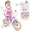 Detský bicykel SUN BABY Flower 14 palcov Fialový Detský bicykel SUN BABY Flower 14 palcov Fialový
