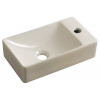 Sapho SMALL MARGITHA keramické umývadlo 38x22cm, otvor pro batériu vpravo, ivory MGT38221 Sapho SMALL MARGITHA keramické umývadlo 38x22cm, otvor pro batériu vpravo, ivory MGT38221