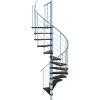 Minka STAIRS Kombinované točité schodisko Venezia Smart orech/biela pr. 140 cm Minka STAIRS Kombinované točité schodisko Venezia Smart orech/biela pr. 140 cm