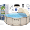 Bestway 5614V nadzemný bazén Rámový bazén Okrúhly 11133 L Šedá (5614V) Bestway 5614V nadzemný bazén Rámový bazén Okrúhly 11133 L Šedá (5614V)