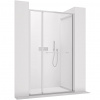 CERANO - Sprchové posuvné dvere Versaro L/P - 6 mm - chróm, transparentné sklo - 130x195 cm - zasúvacie CERANO - Sprchové posuvné dvere Versaro L/P - 6 mm - chróm, transparentné sklo - 130x195 cm - zasúvacie
