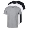 Reebok Mens 3 Pack T Shirts Santo Black/Whit/Grey L Reebok Mens 3 Pack T Shirts Santo Black/Whit/Grey L