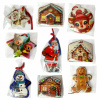 Pierniki Świąteczne Zawieszki Choinkowe Darčeková Súprava 9ks Vianočné Perníčky na Stromček Pierniki Świąteczne Zawieszki Choinkowe Darčeková Súprava 9ks Vianočné Perníčky na Stromček