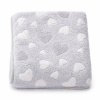 Detská deka New Baby 80x90 heart grey Detská deka New Baby 80x90 heart grey