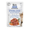 Brit Care Cat Sterilized Fillets in Jelly Hearty Duck & Tender Turkey 85 g Brit Care Cat Sterilized Fillets in Jelly Hearty Duck & Tender Turkey 85 g