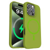 AppleMix Kryt pre Apple iPhone 16 Pro - Podpora MagSafe - plast / silikón - zelený AppleMix Kryt pre Apple iPhone 16 Pro - Podpora MagSafe - plast / silikón - zelený