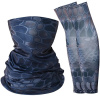 Letný set Ice Silk: Chladiaca šatka a návleky na ruky, tmavomodrá kamufláž Letný set Ice Silk: Chladiaca šatka a návleky na ruky, tmavomodrá kamufláž