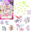Lean Toys Fluorescenčné svietiace nálepky na stenu Jednorožci hviezdy Lean Toys Fluorescenčné svietiace nálepky na stenu Jednorožci hviezdy
