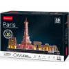 CUBIC FUN 3D puzzle s LED mestskou čiarou Paríž CUBIC FUN 3D puzzle s LED mestskou čiarou Paríž