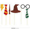 Fotodoplňky - fotokoutek - čaroděj - Harry - 6 ks - GUIRCA Fotodoplňky - fotokoutek - čaroděj - Harry - 6 ks - GUIRCA
