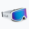 Lyžiarske okuliare Bollé Bedrock Plus white matte/azure Lyžiarske okuliare Bollé Bedrock Plus white matte/azure