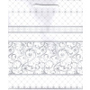Darčeková taška: ornament - biela (B) - T-8L-B Darčeková taška: ornament - biela (B) - T-8L-B