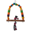 BIRD JEWEL Hojdačka drevená s uzlom farebná 32 cm BIRD JEWEL Hojdačka drevená s uzlom farebná 32 cm