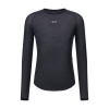 SANTINI Cyklistické tričko s dlhým rukávom - DRY - čierna SANTINI Cyklistické tričko s dlhým rukávom - DRY - čierna