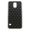 Puzdro plastové Samsung G800 Galaxy S5 Mini čierne s kamienkami Puzdro plastové Samsung G800 Galaxy S5 Mini čierne s kamienkami