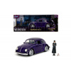 Jada Wednesday auto 1972 VW Beetle 1:24 a figúrka Wednesday Jada Wednesday auto 1972 VW Beetle 1:24 a figúrka Wednesday