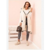 Kesi Włoski Dámska prešívaná vesta Plus Size s kapucňou na zips svetlo béžová Kesi Włoski Dámska prešívaná vesta Plus Size s kapucňou na zips svetlo béžová