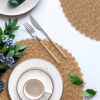 Eurofirany Okrúhle prestieranie BOHO natur so vzorom natura UNI Eurofirany Okrúhle prestieranie BOHO natur so vzorom natura UNI
