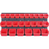 KISTENBERG Závěsný panel s 24 boxy na nářadí ORDERLINE 800x165x400 KISTENBERG Závěsný panel s 24 boxy na nářadí ORDERLINE 800x165x400
