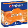 Verbatim DVD-R 4,7GB 16x, 5ks Verbatim DVD-R 4,7GB 16x, 5ks