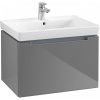 VILLEROY & BOCH Subway 2.0 závesná skrinka pod umývadlo, 1 zásuvka, 637 x 454 x 420 mm, Glossy Grey, A68810FP VILLEROY & BOCH Subway 2.0 závesná skrinka pod umývadlo, 1 zásuvka, 637 x 454 x 420 mm, Glossy Grey, A68810FP