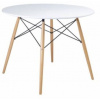 Jedálenský stôl okrúhly 60 cm Aga - biely - MR2030-WHITE Jedálenský stôl okrúhly 60 cm Aga - biely - MR2030-WHITE