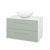 Dreja Skrinka pod umývadlo KVADRO SZZ2 80 (umývadlo Nikolo 1) - L01 Biela vysoký lesk / Úchytka T02 / L20 Mint Grey vysoký lesk Dreja Skrinka pod umývadlo KVADRO SZZ2 80 (umývadlo Nikolo 1) - L01 Biela vysoký lesk / Úchytka T02 / L20 Mint Grey vysoký lesk