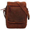 Pánska kožená crossbody taška svetlohnedá - Greenwood Vamos hnedá Pánska kožená crossbody taška svetlohnedá - Greenwood Vamos hnedá