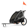 Kinderkraft NAVA WALK – 2 v 1: cyklistický príves a kočík pre 2 deti, nastaviteľná rukoväť, skladací, nosnosť do 60 kg, s odpružením a ochranou pČervenái nepriazni počasia, sivý Kinderkraft NAVA WALK – 2 v 1: cyklistický príves a kočík pre 2 deti, nastaviteľná rukoväť, skladací, nosnosť do 60 kg, s odpružením a ochranou pČervenái nepriazni počasia, sivý